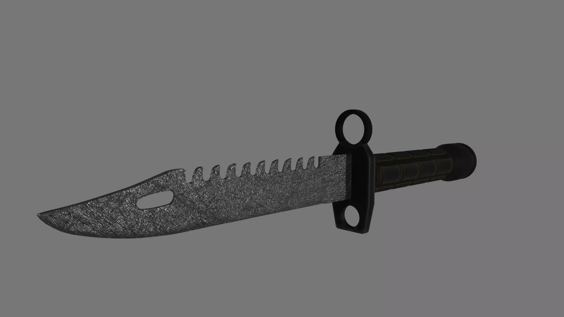 Knife M9 PBR 3D model_0