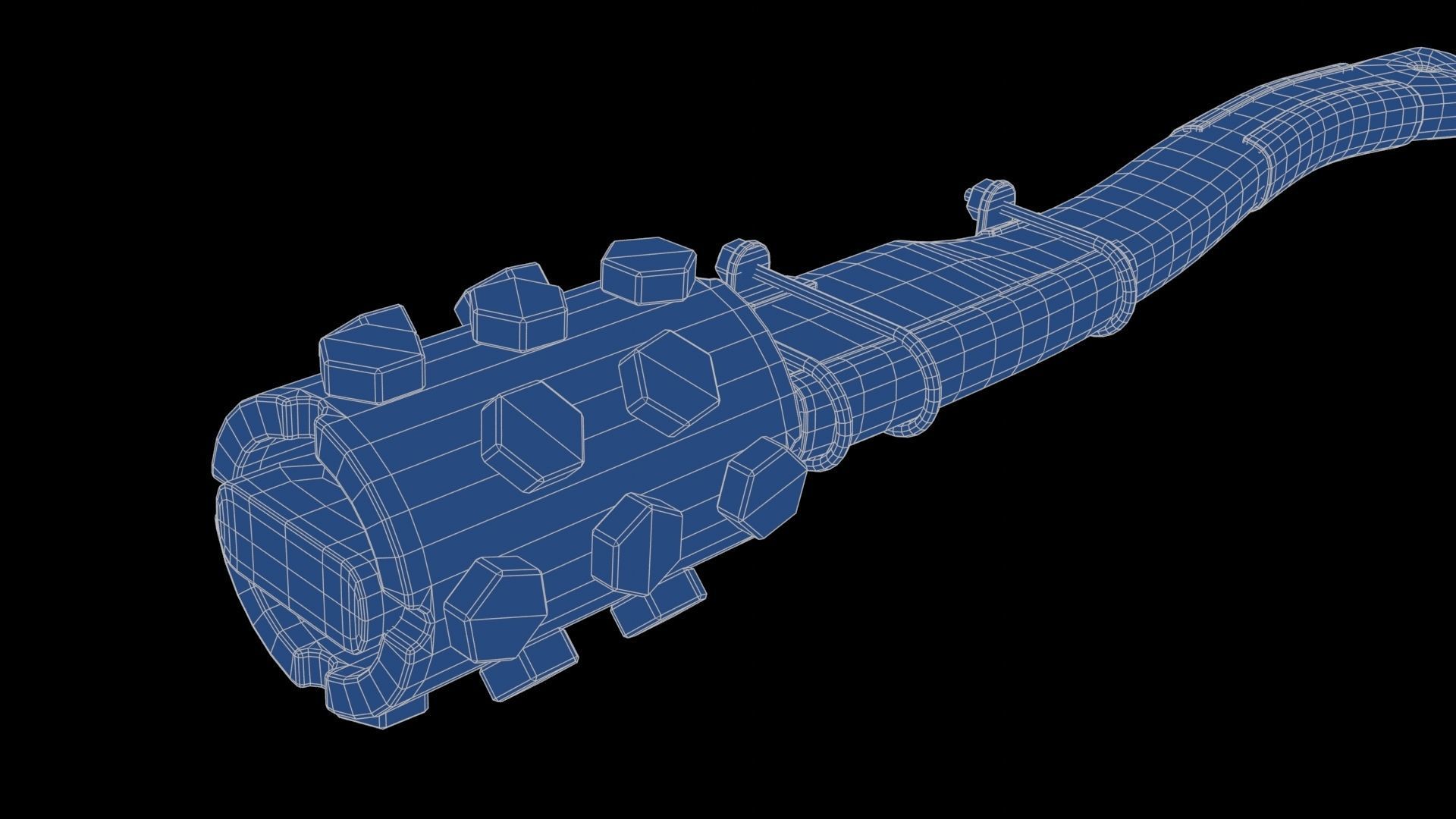 Modifiable Strike Weapon 03 Low-poly 3D model_28