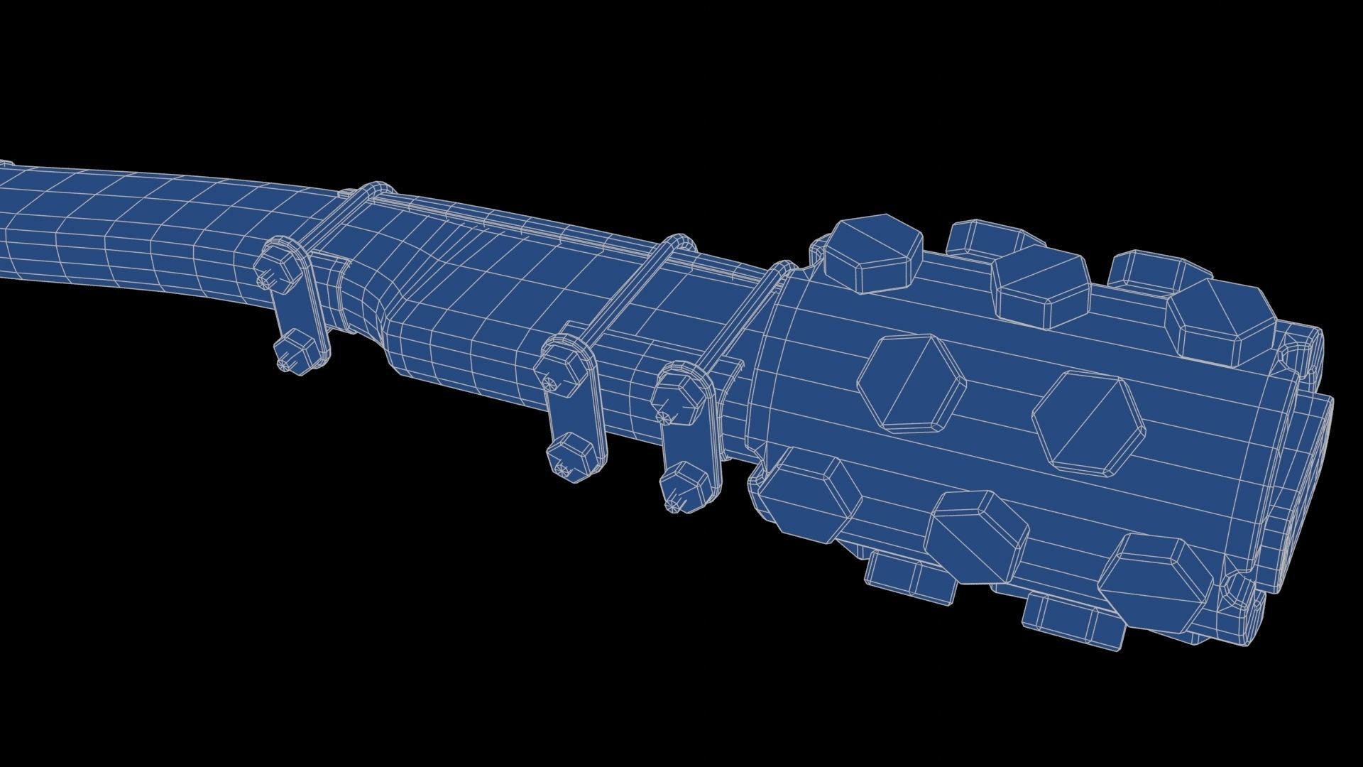 Modifiable Strike Weapon 03 Low-poly 3D model_29