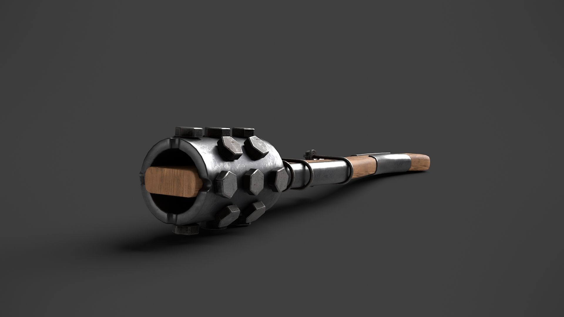 Modifiable Strike Weapon 03 Low-poly 3D model_3