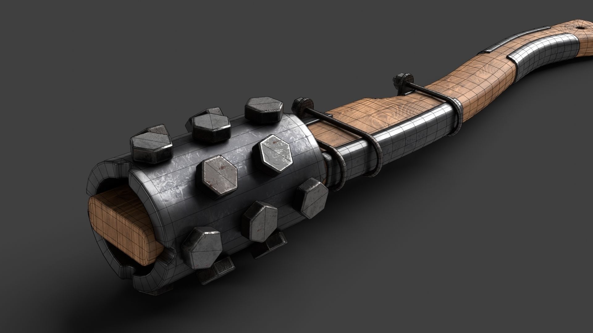 Modifiable Strike Weapon 03 Low-poly 3D model_18