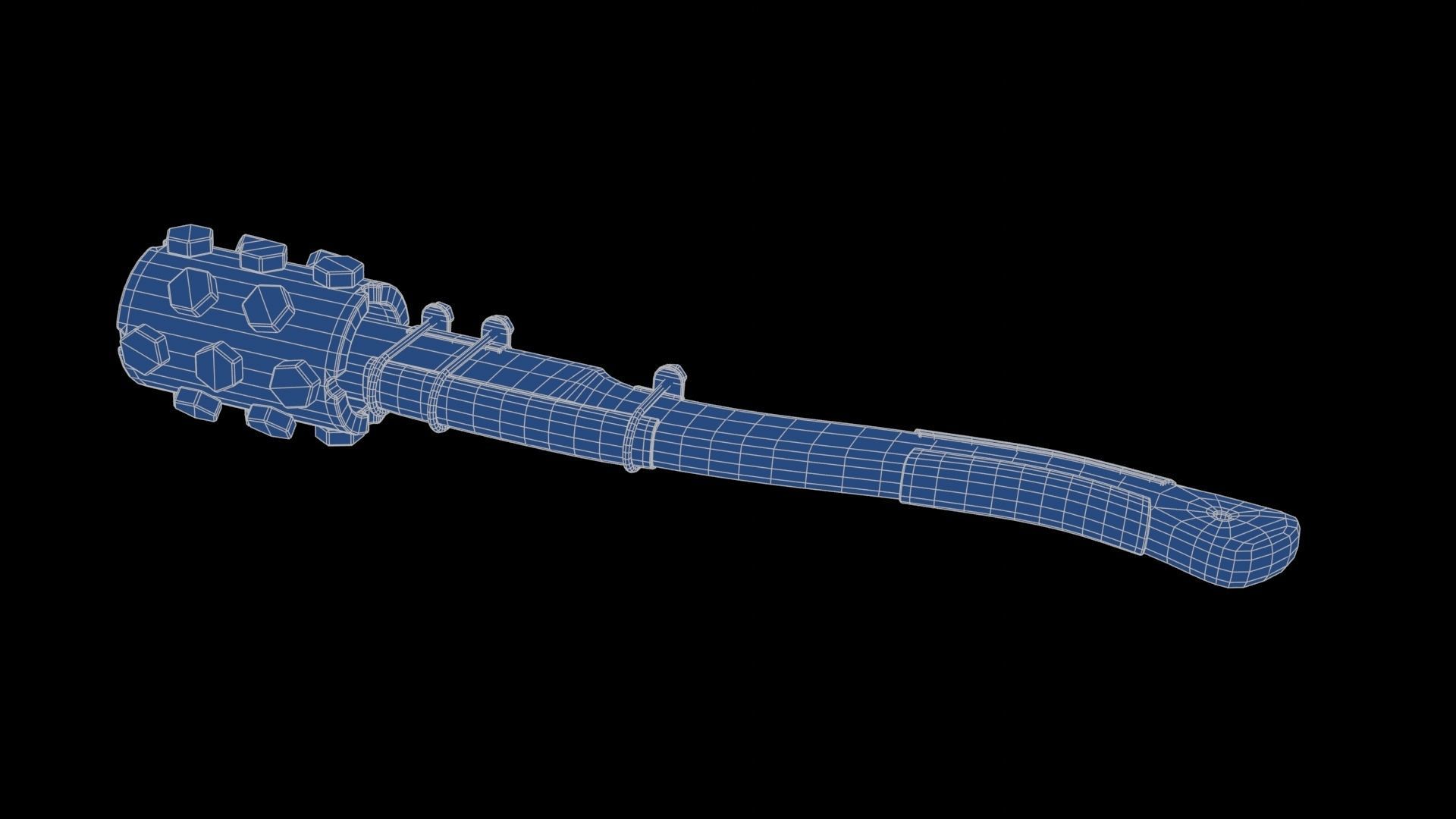 Modifiable Strike Weapon 03 Low-poly 3D model_25