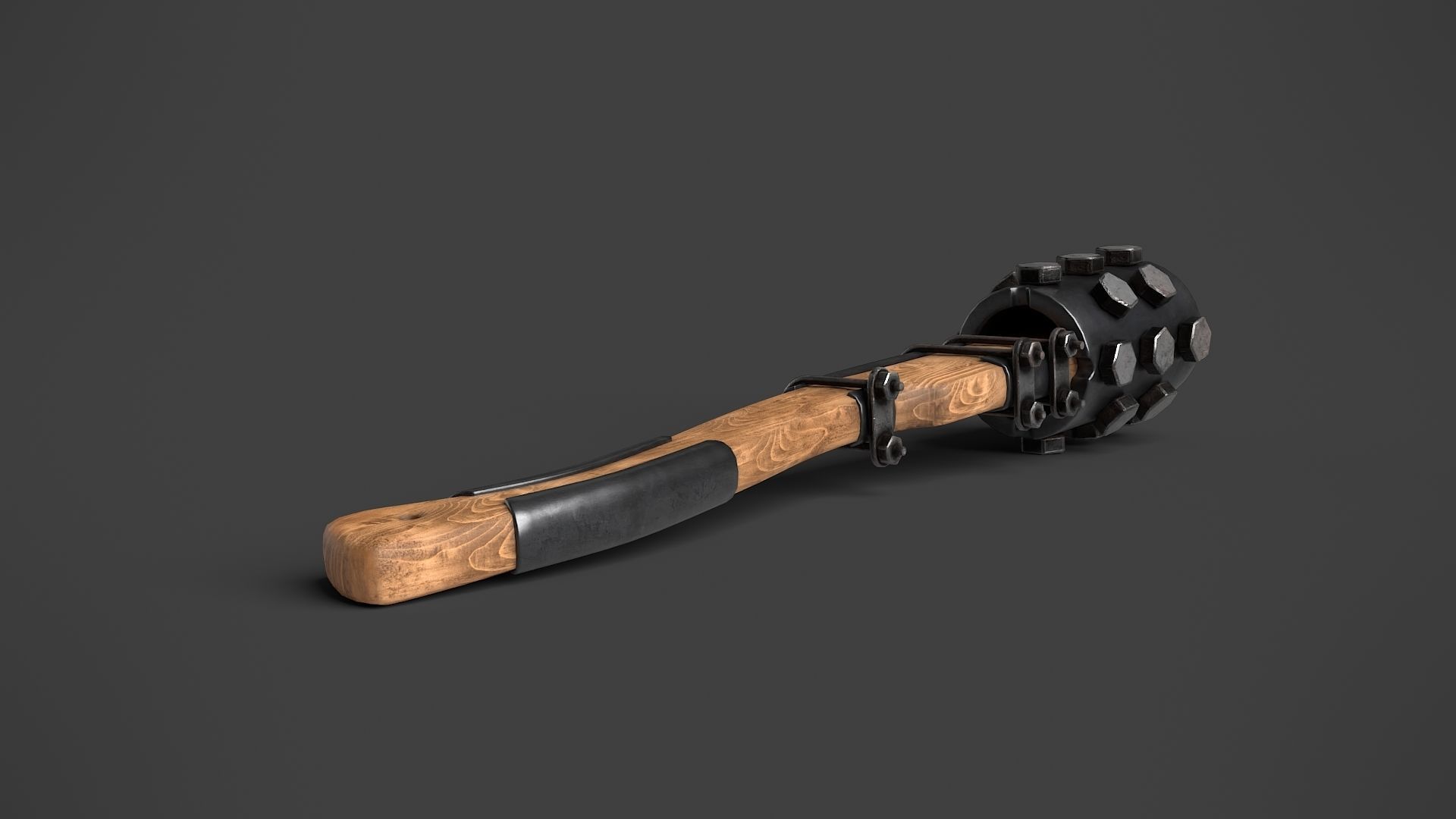Modifiable Strike Weapon 03 Low-poly 3D model_6