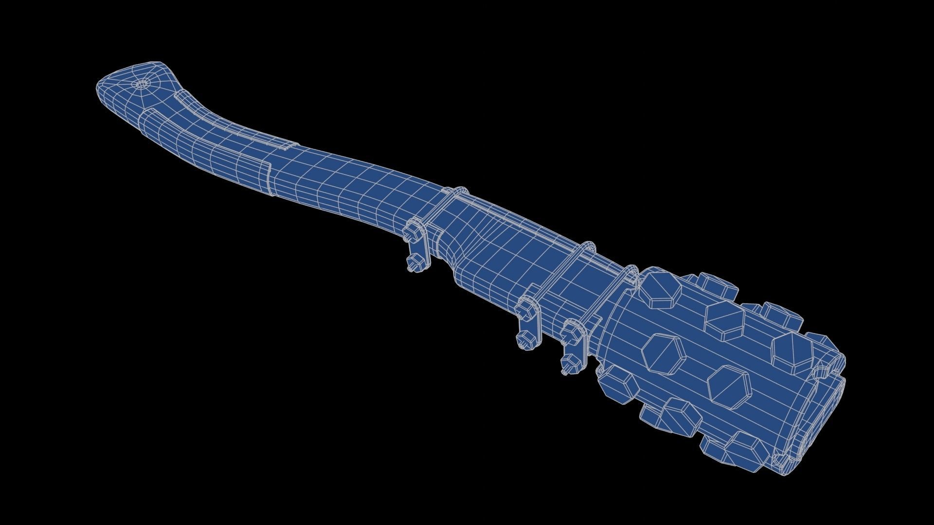 Modifiable Strike Weapon 03 Low-poly 3D model_21