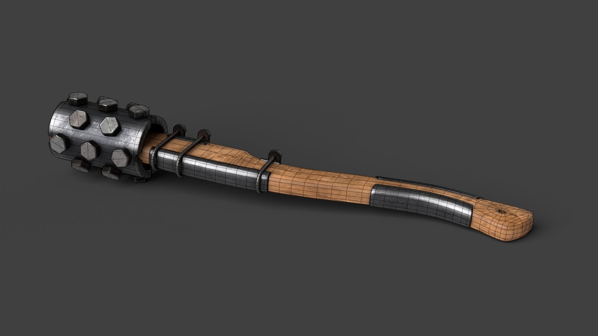 Modifiable Strike Weapon 03 Low-poly 3D model_15
