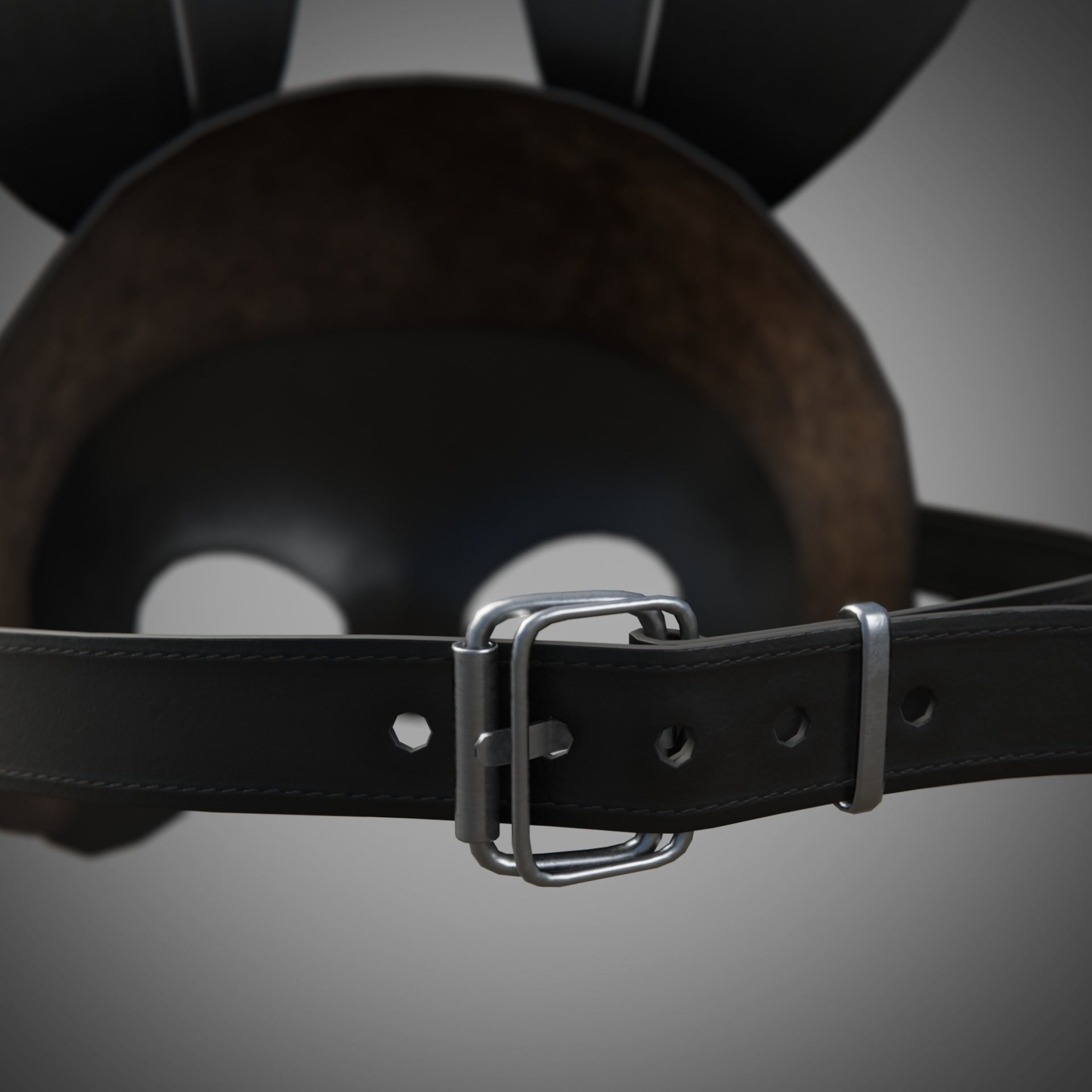 Bunny rabbit leather face mask multicolor set Low-poly 3D model_36