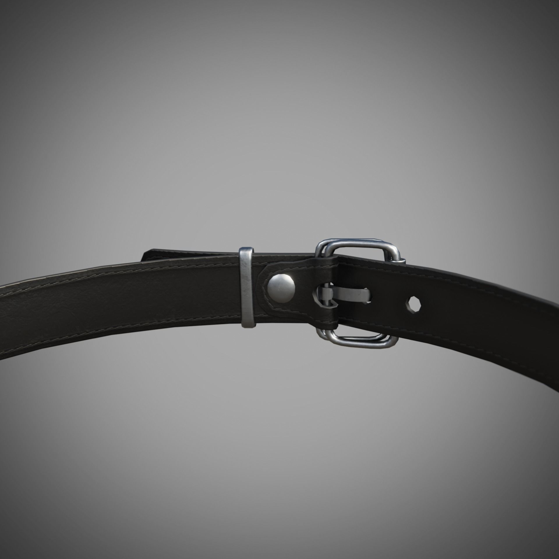 Bunny rabbit leather face mask multicolor set Low-poly 3D model_37