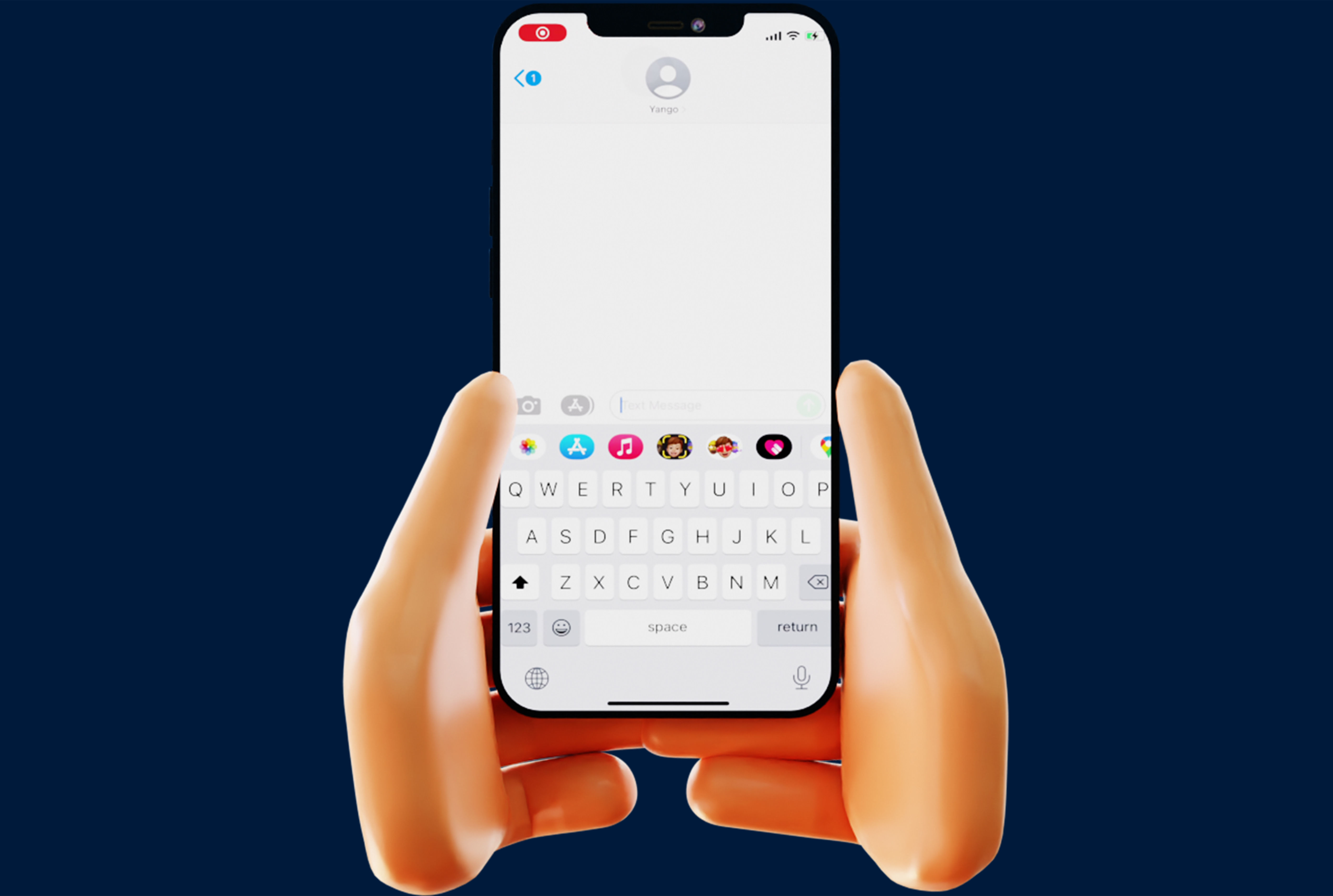 9 Animated Smartphone Gestures  Low-poly 3D model_5