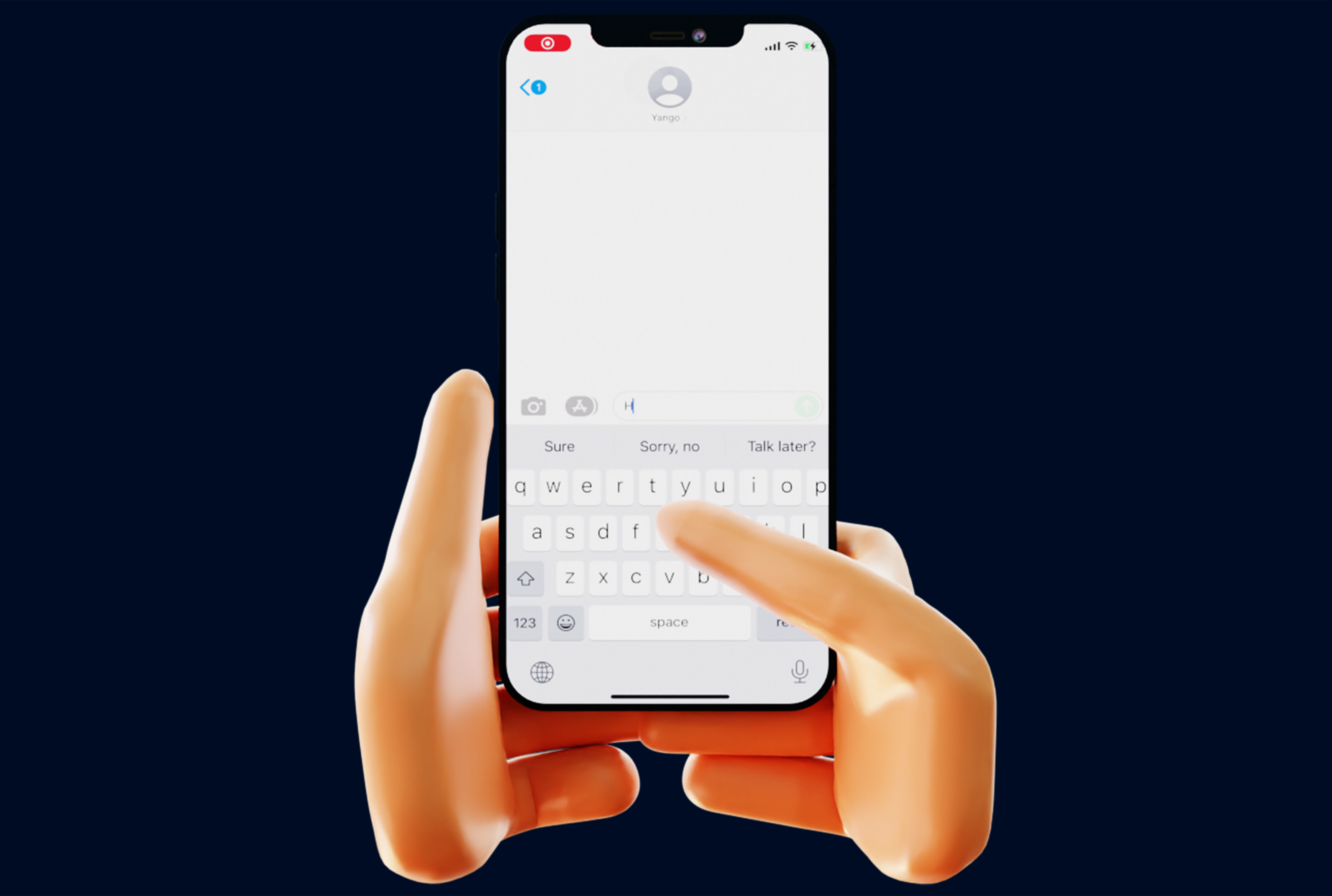 9 Animated Smartphone Gestures  Low-poly 3D model_7