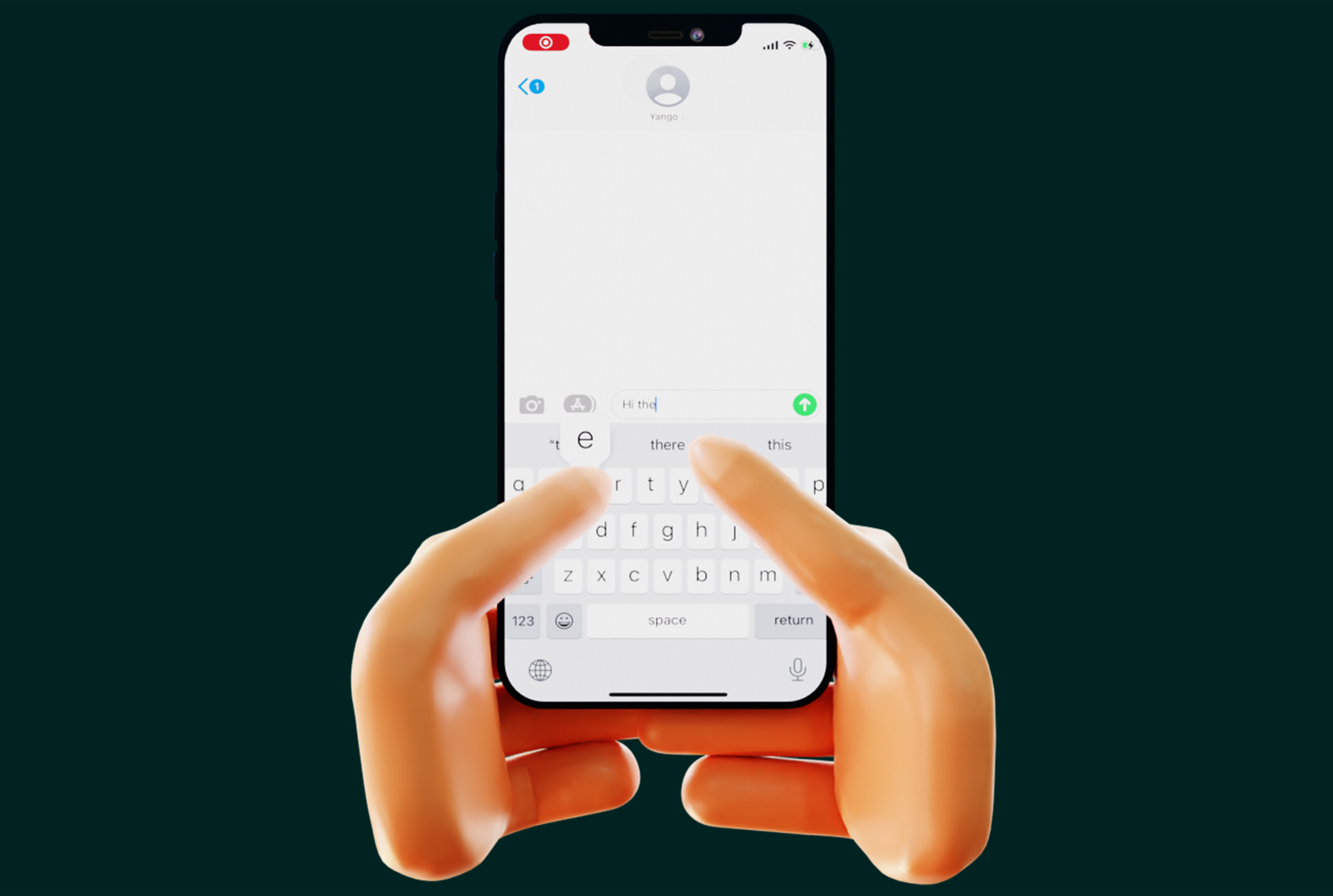 9 Animated Smartphone Gestures  Low-poly 3D model_6