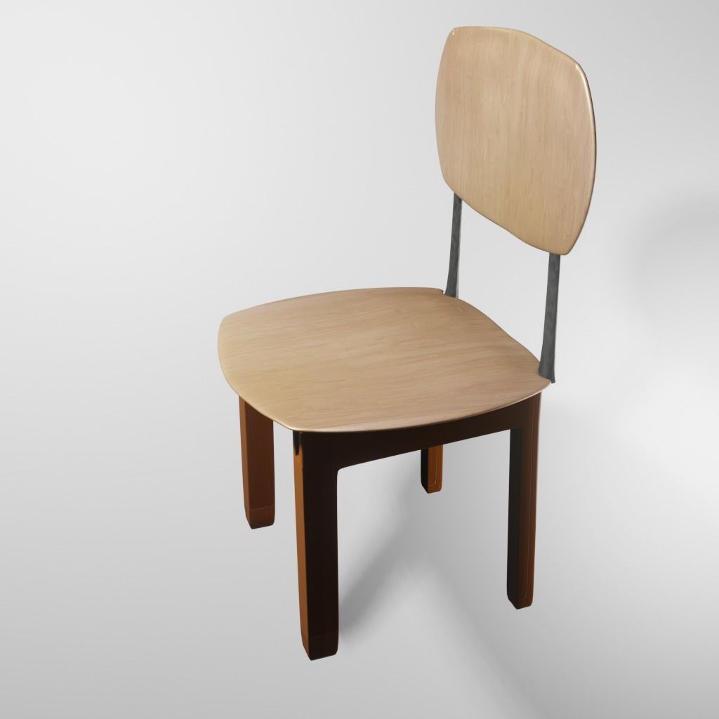 A simple chair 3D model_1