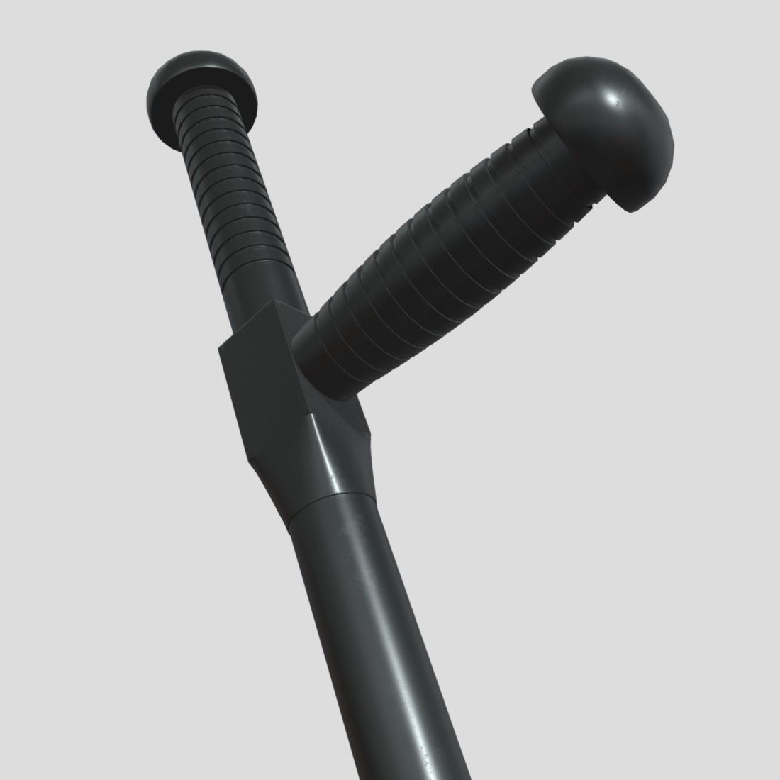 Police Baton 2 Low-poly 3D model_13