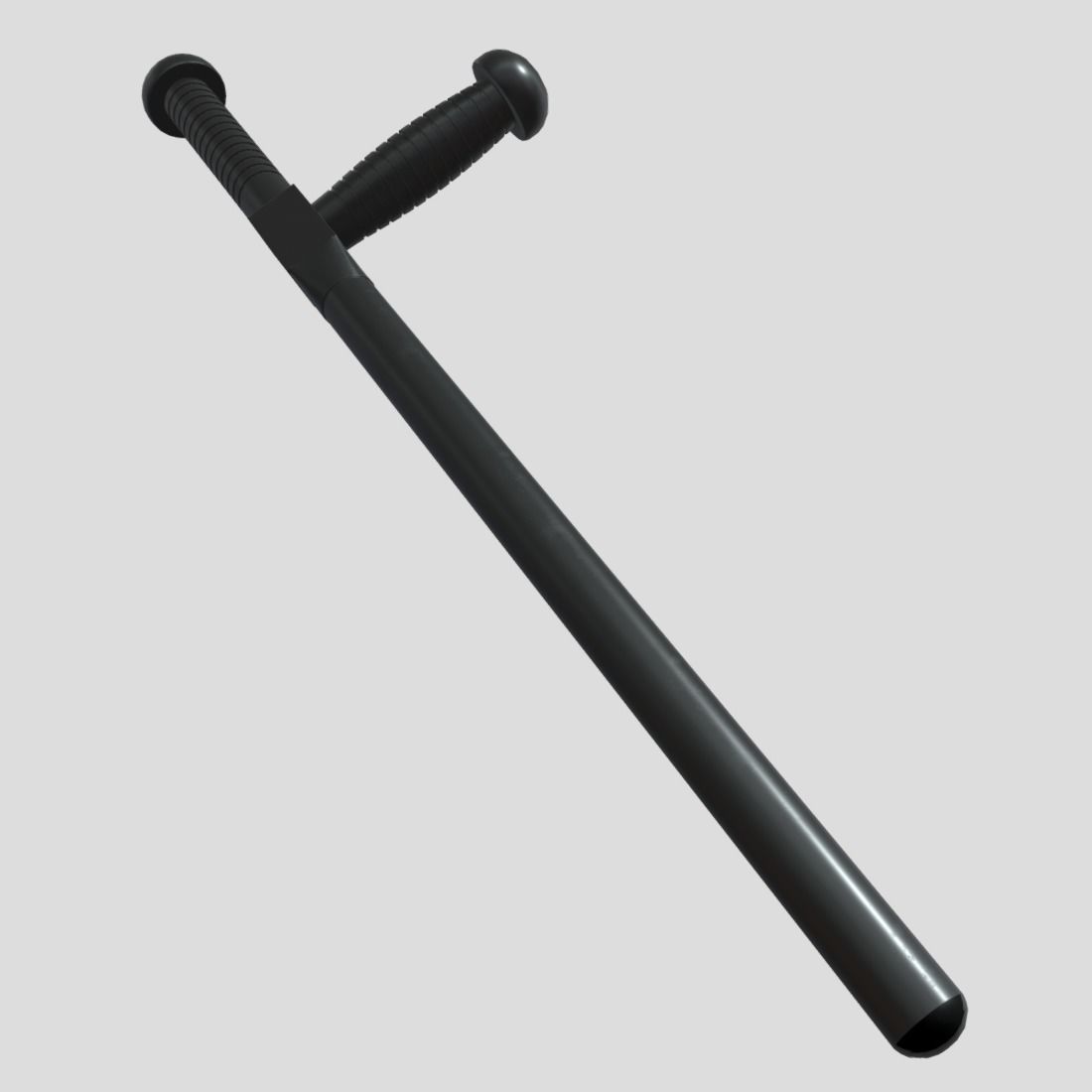 Police Baton 2 Low-poly 3D model_11