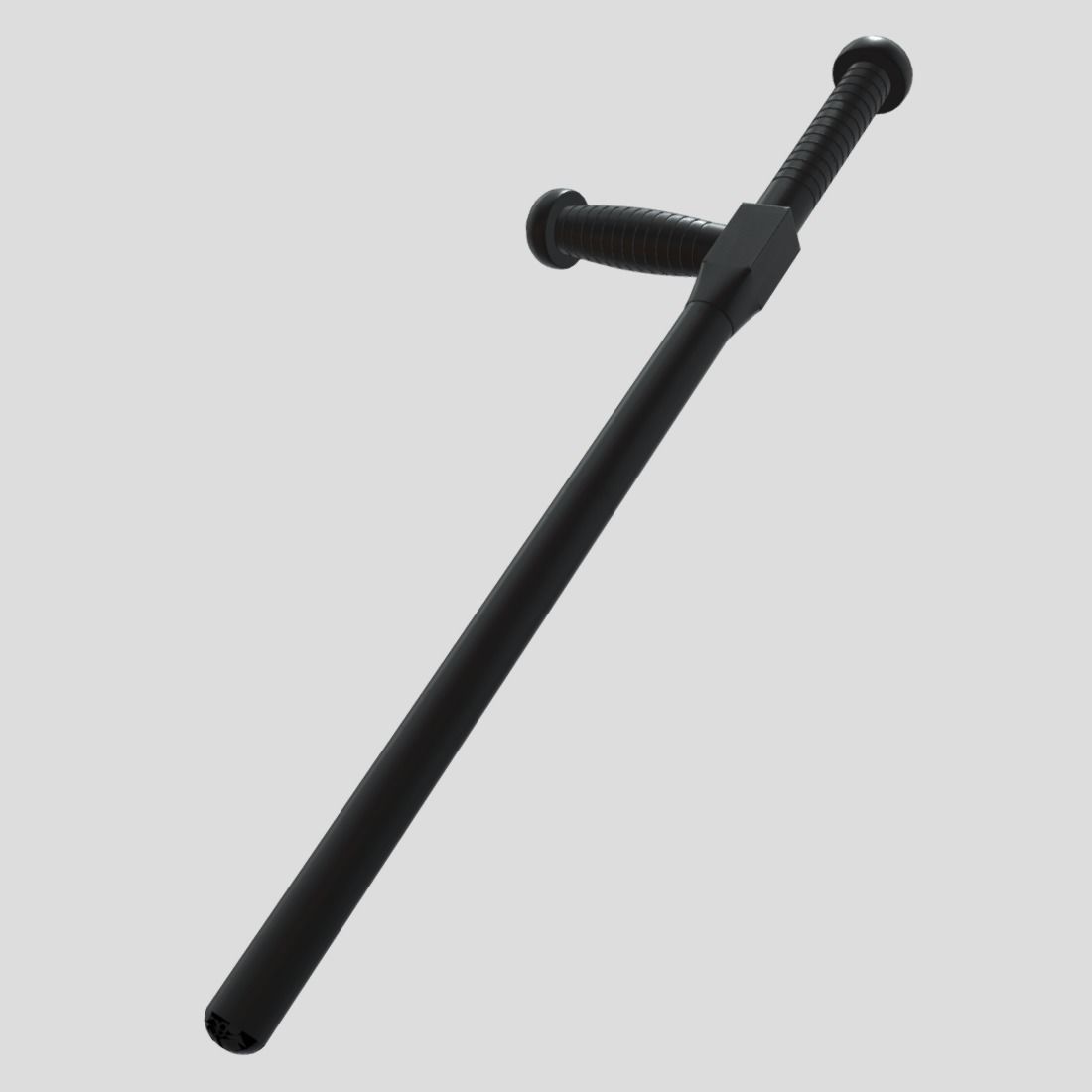 Police Baton 2 Low-poly 3D model_9