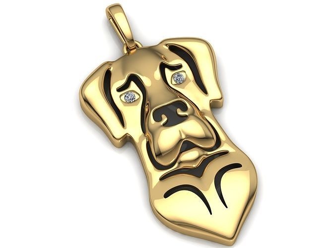 Great Dane Charm Pendant 3D print model