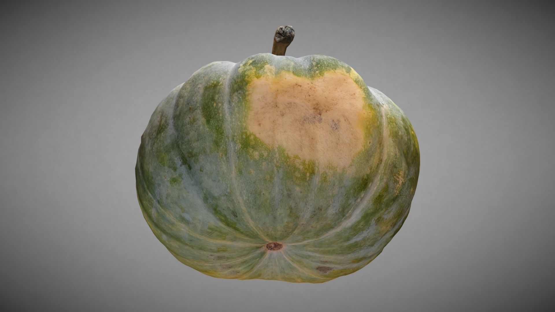 Pumpkin Green Low-poly 3D model_7