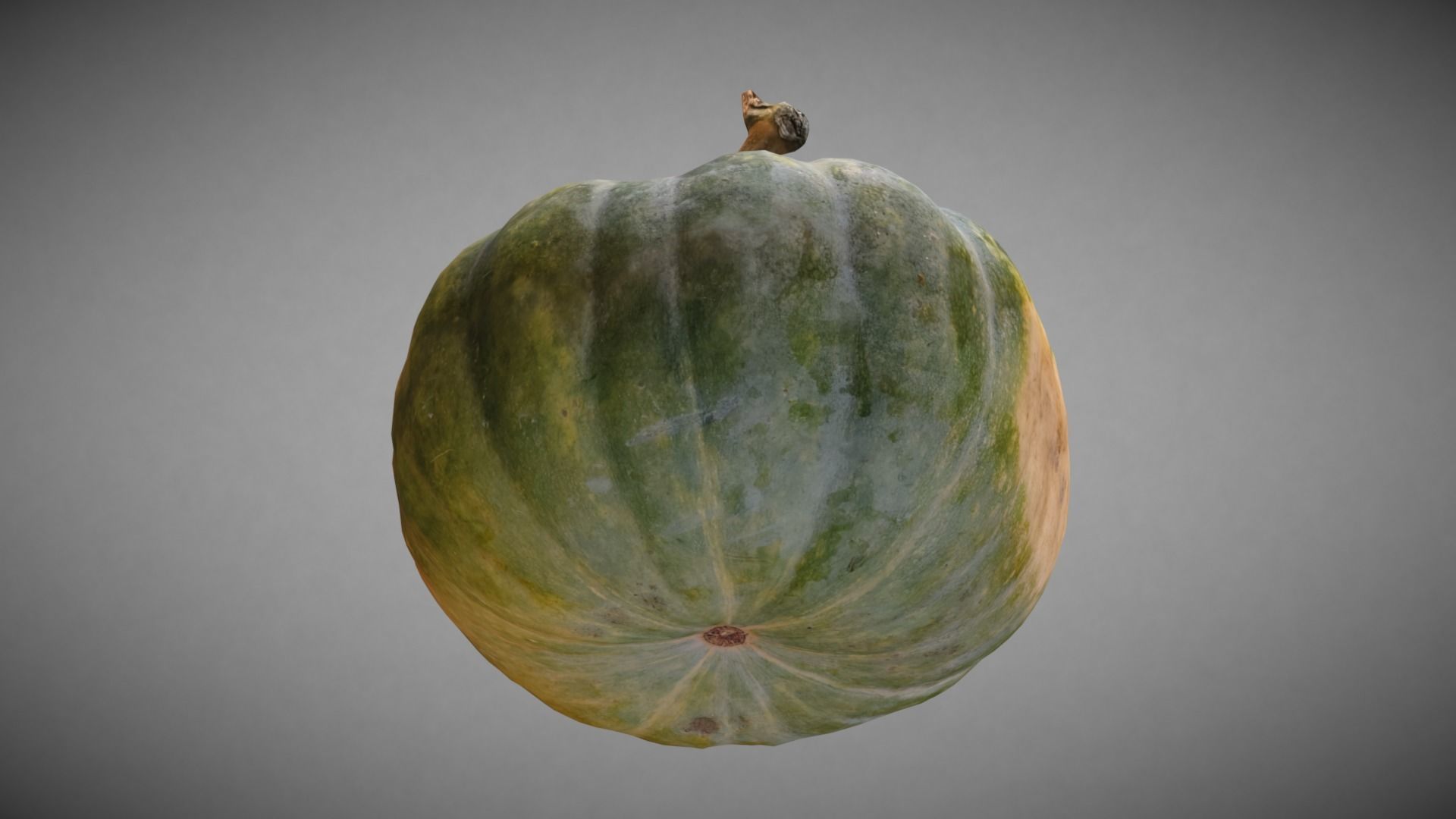 Pumpkin Green Low-poly 3D model_6