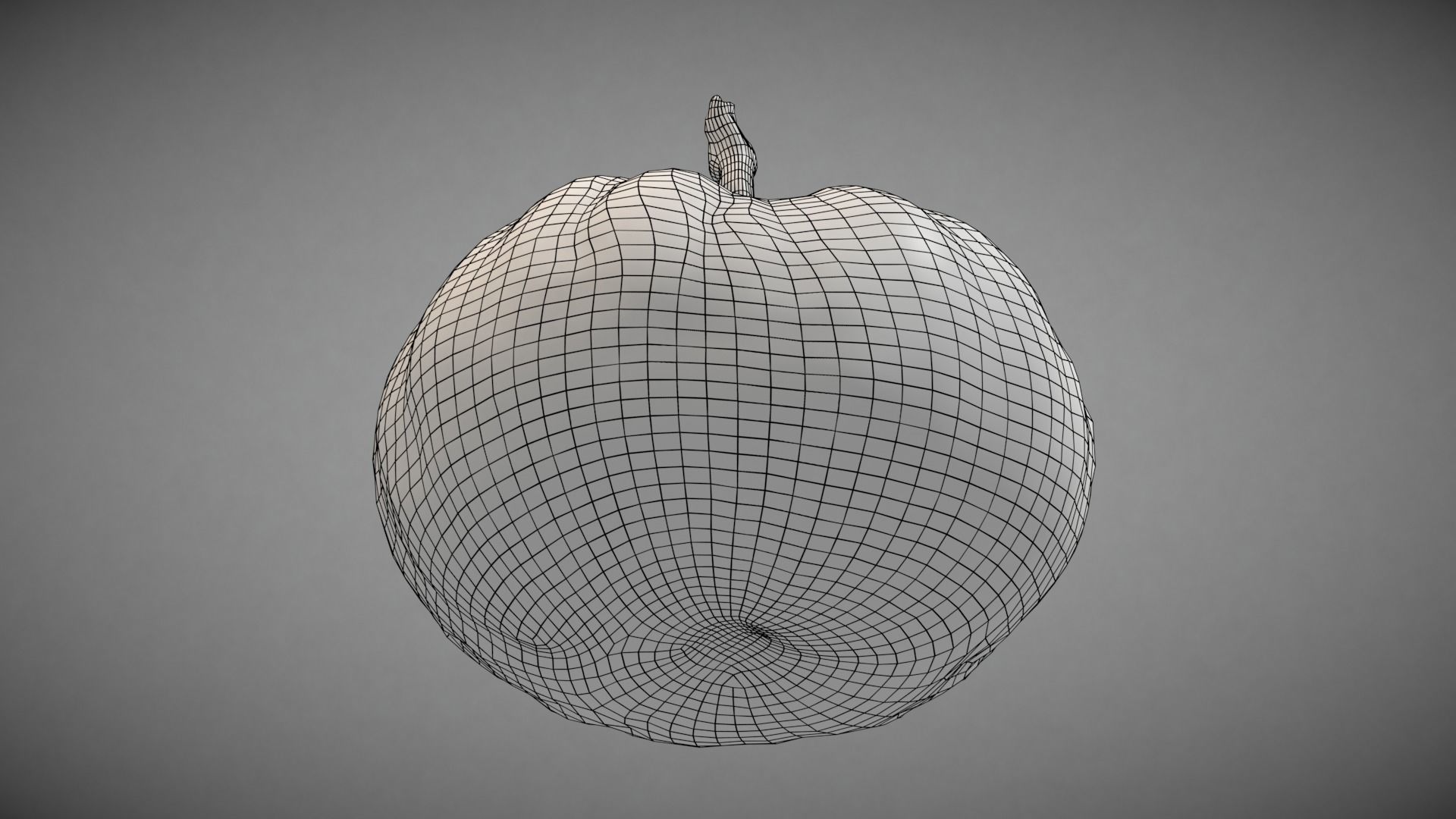 Pumpkin Green Low-poly 3D model_14