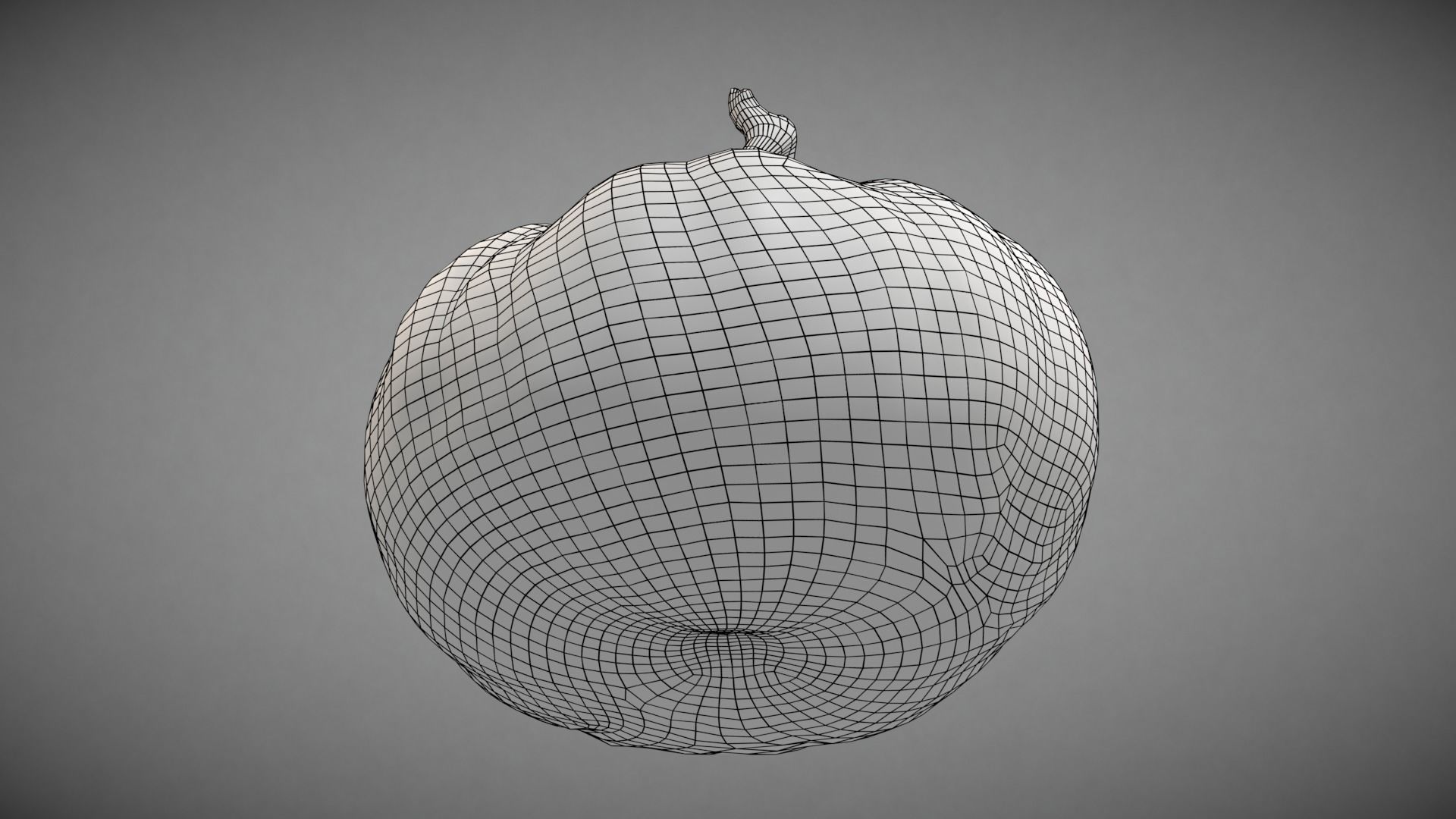 Pumpkin Green Low-poly 3D model_15