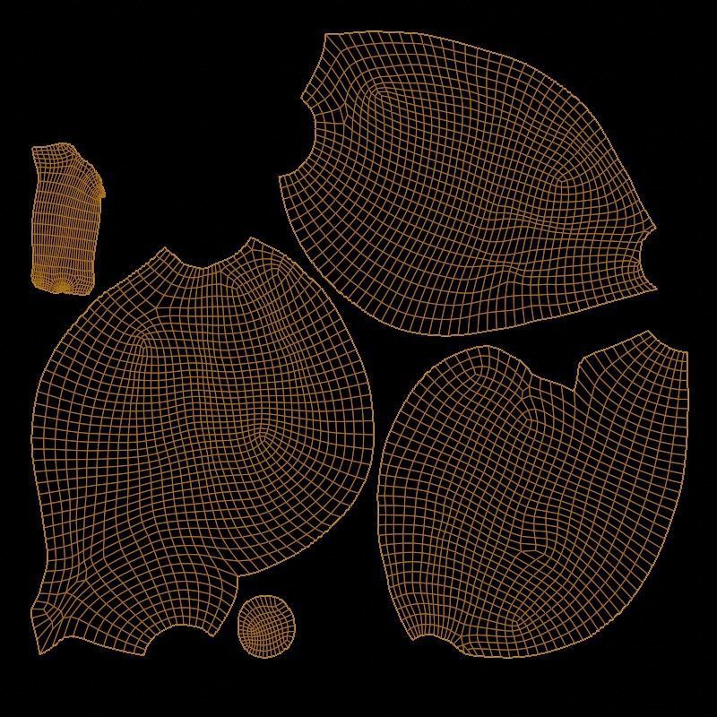 Pumpkin Green Low-poly 3D model_16