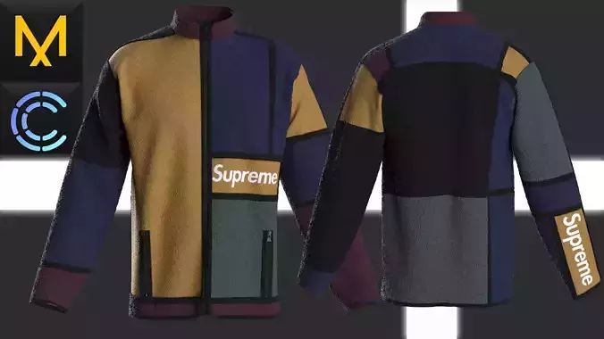 New Concept Jacket Supreme Male Obj Fbx ZPRJ 