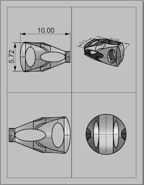 Eslabon para cadenas chain link E2016-29 3D print model_3