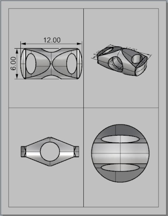 Eslabon para cadenas chain link E2016-28 3D print model_3