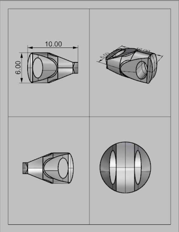 Eslabon para cadenas chain link E2016-30 3D print model_4