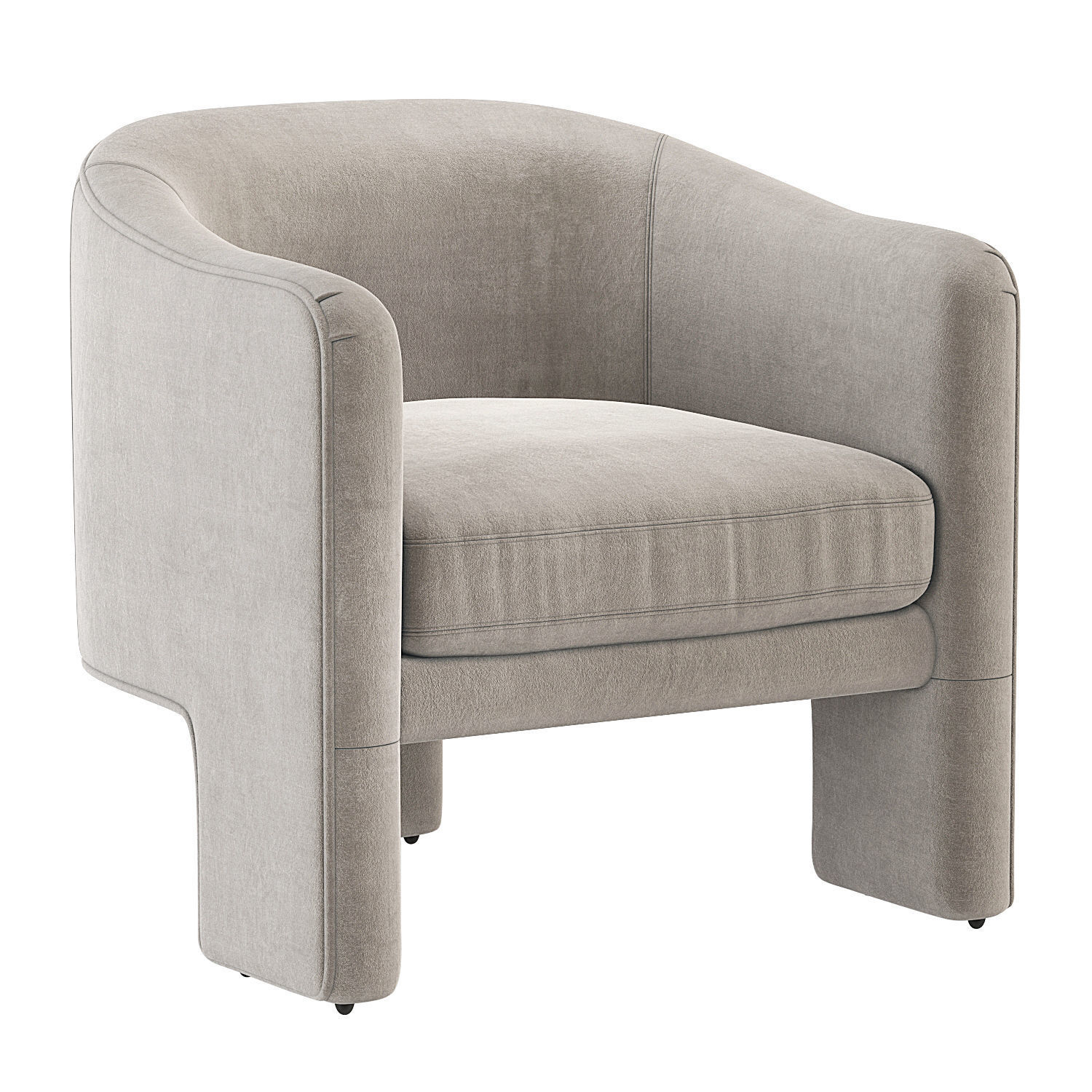 Fairfax sculptural Chair CoCo Republic 3D model_3