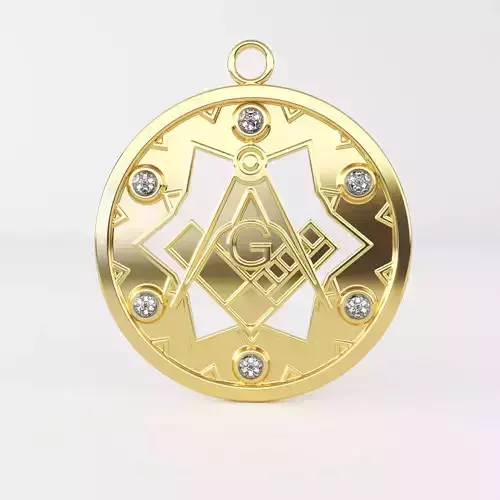 Masonic pendant 90