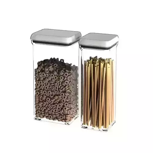 Food Saving Glass Container 3D model