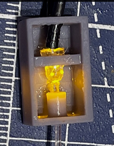 Led Fiber Optic alignment box 3D print model