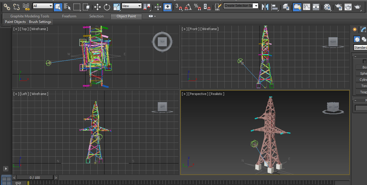 Electrisity Tower 110kV Free low-poly 3D model_2