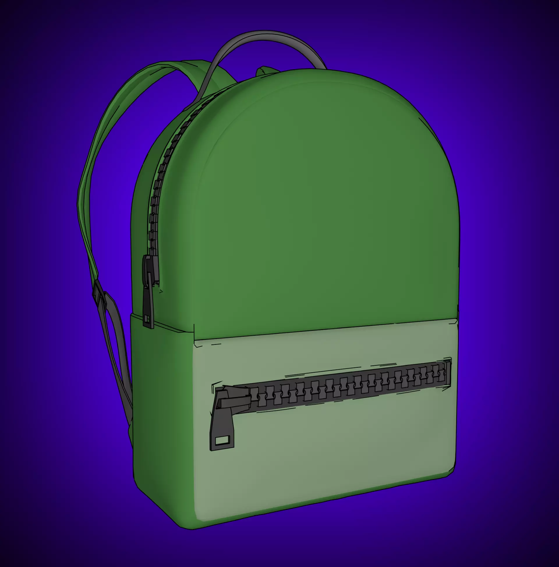 3D model backpack VR / AR / low-poly | CGTrader