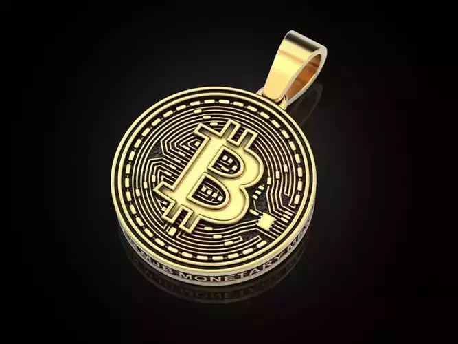 Coolest Bitcoin Pendant 3D print model