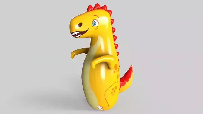 Inflatable Dinosaur Low-poly 3D model