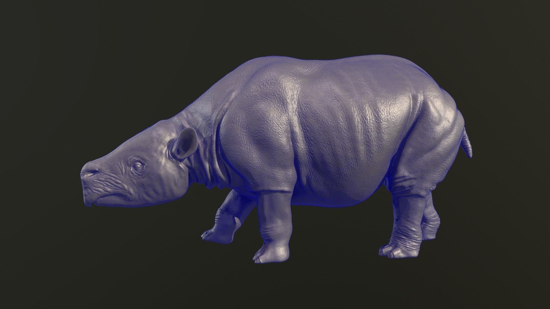 Toxodon rhinoceros 3D print model_7
