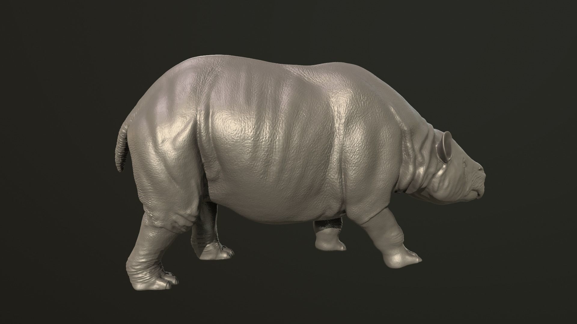Toxodon rhinoceros 3D print model_5
