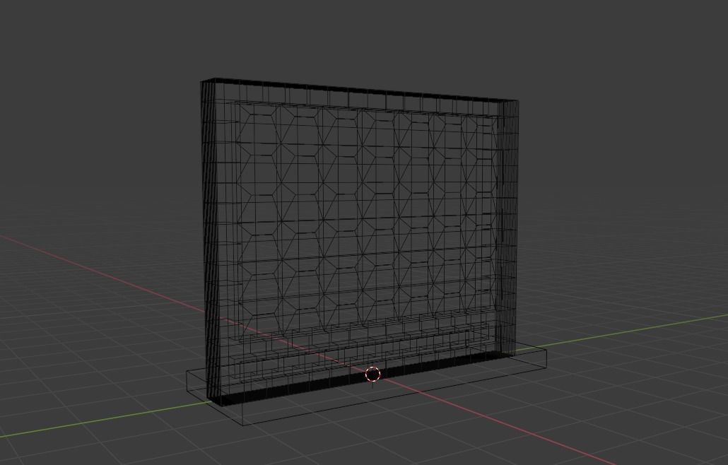 concrete wall 3D model_2