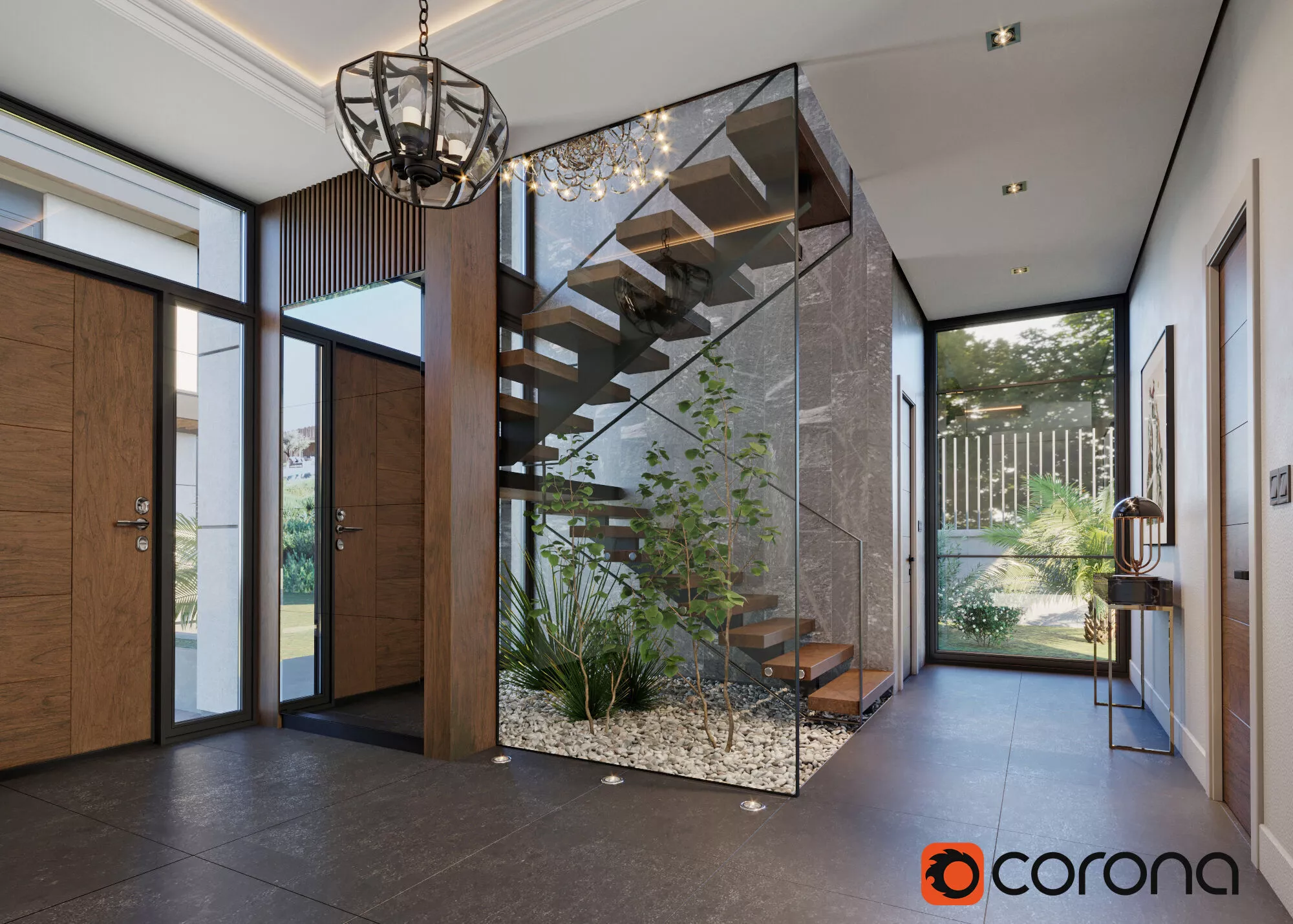 Corona Lobby Scene 3D model