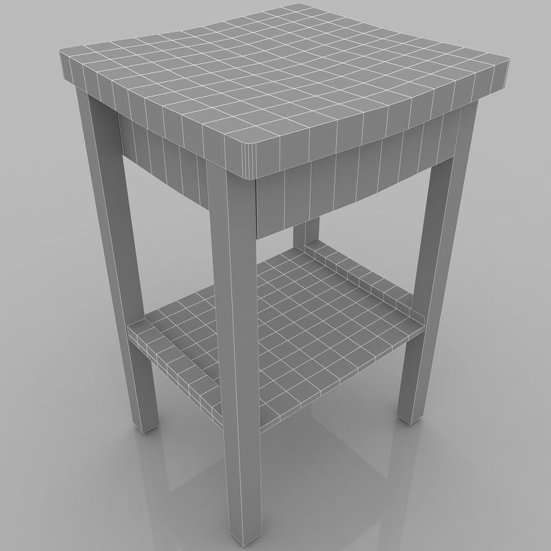 Night Stand Winsome 3D model_7