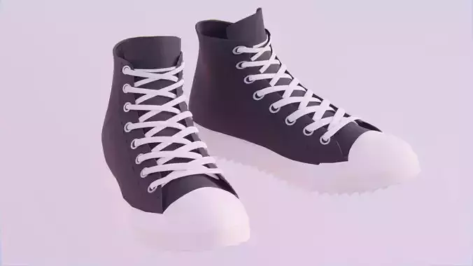 Designer Shoes DRKSHDW Low-poly 3D model