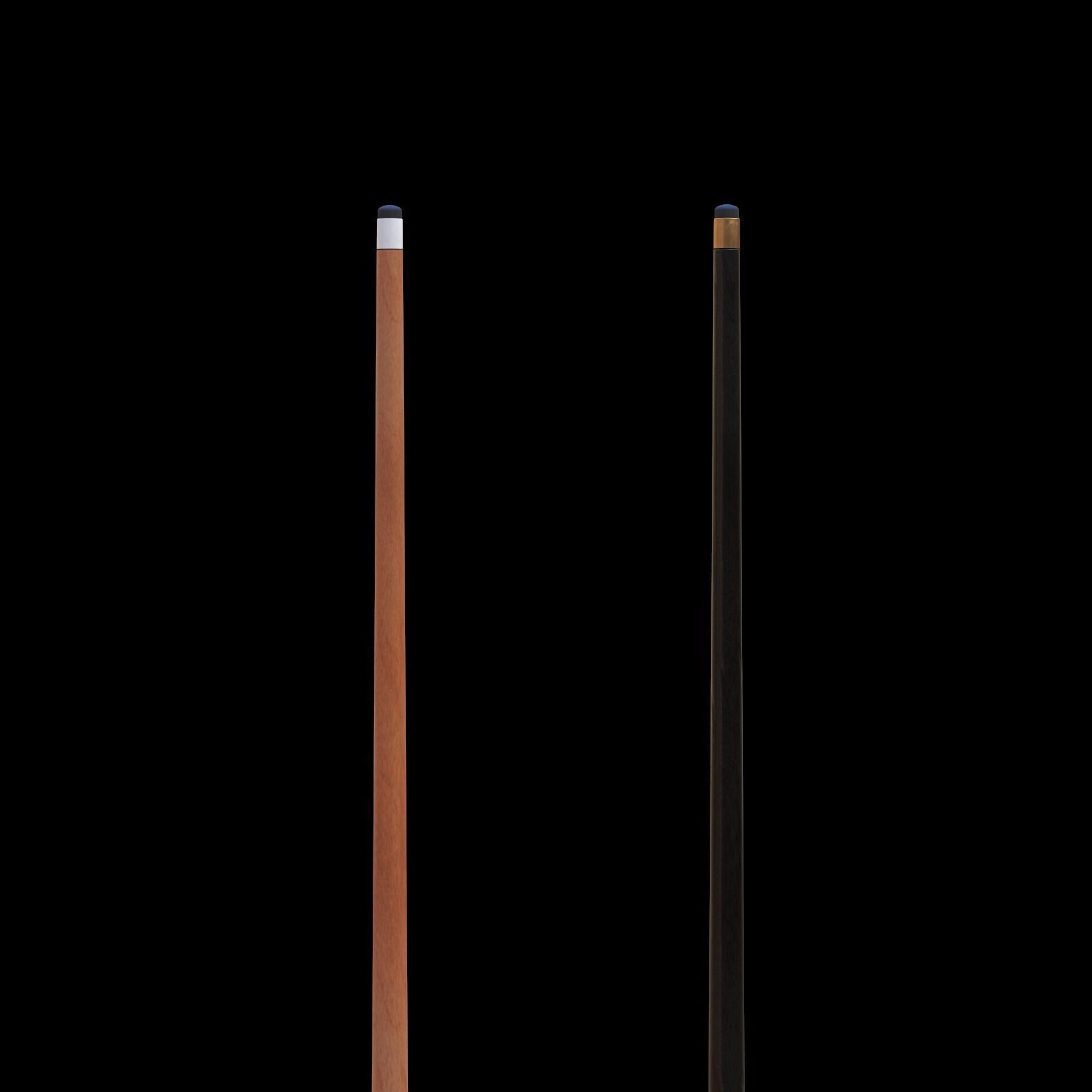 Pool Cues Low-poly 3D model_3