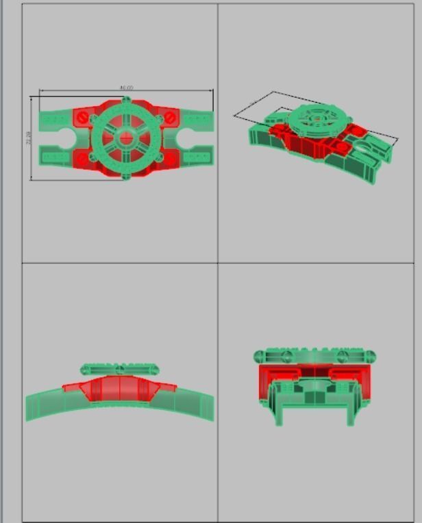 Eslabon para cadenas chain link E2016-36 3D print model_2