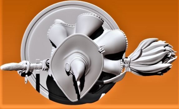 The Witch - Happy Halloween 3D print model 3D print model_5