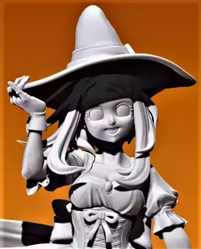 The Witch - Happy Halloween 3D print model