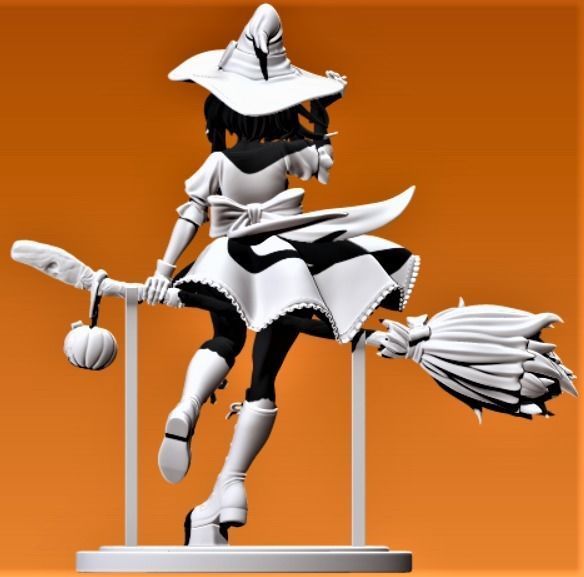 The Witch - Happy Halloween 3D print model 3D print model_4