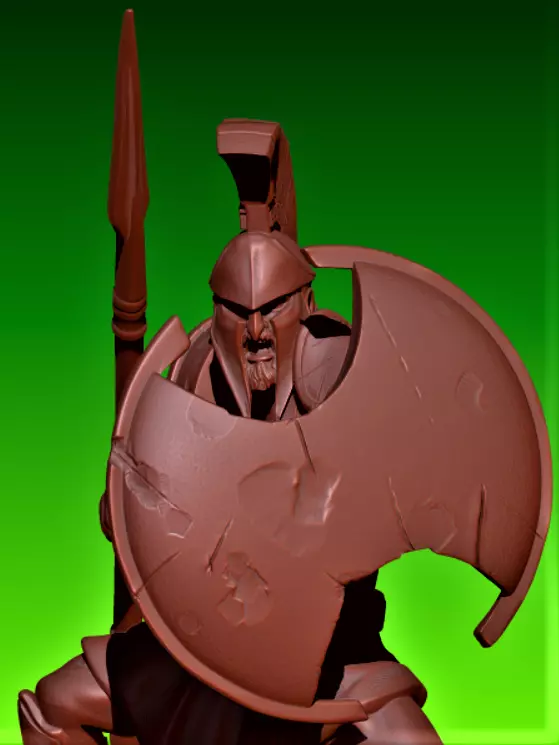 Spartan hoplite 3D print model