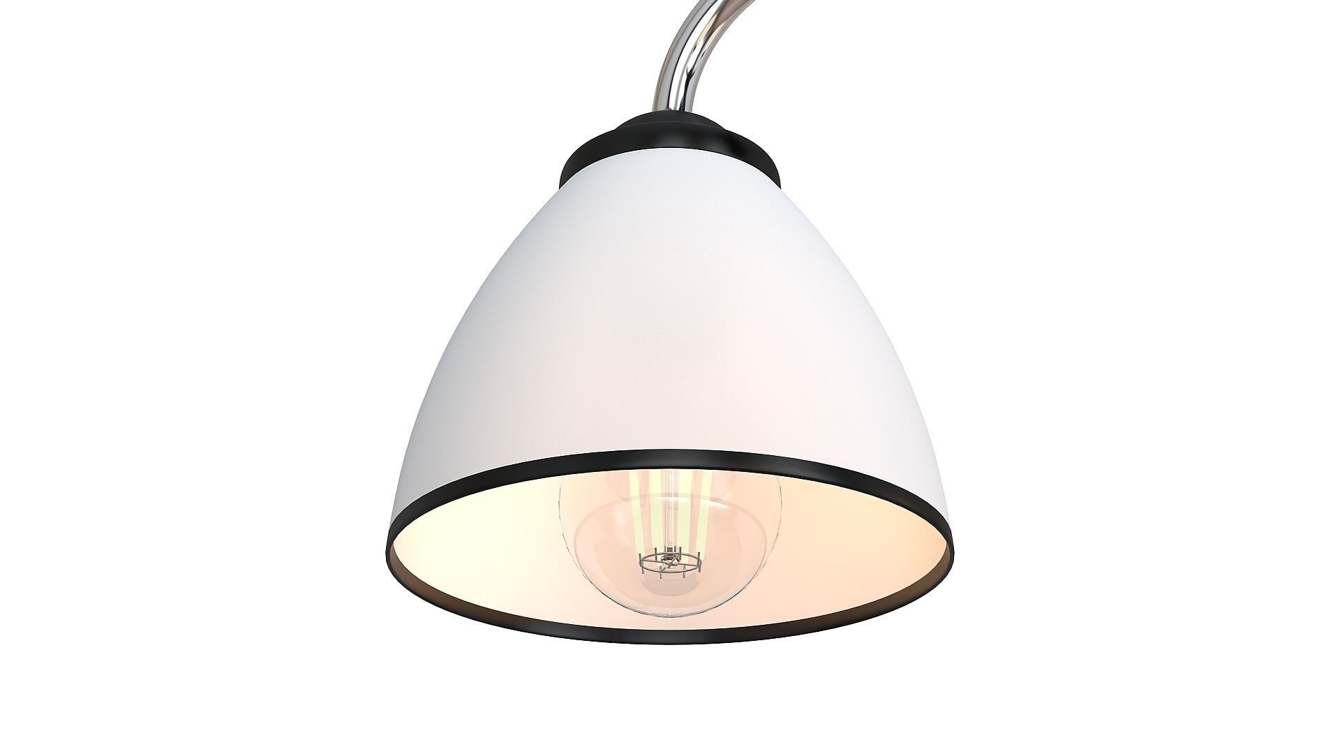 Modern chandelier Low-poly 3D model_19