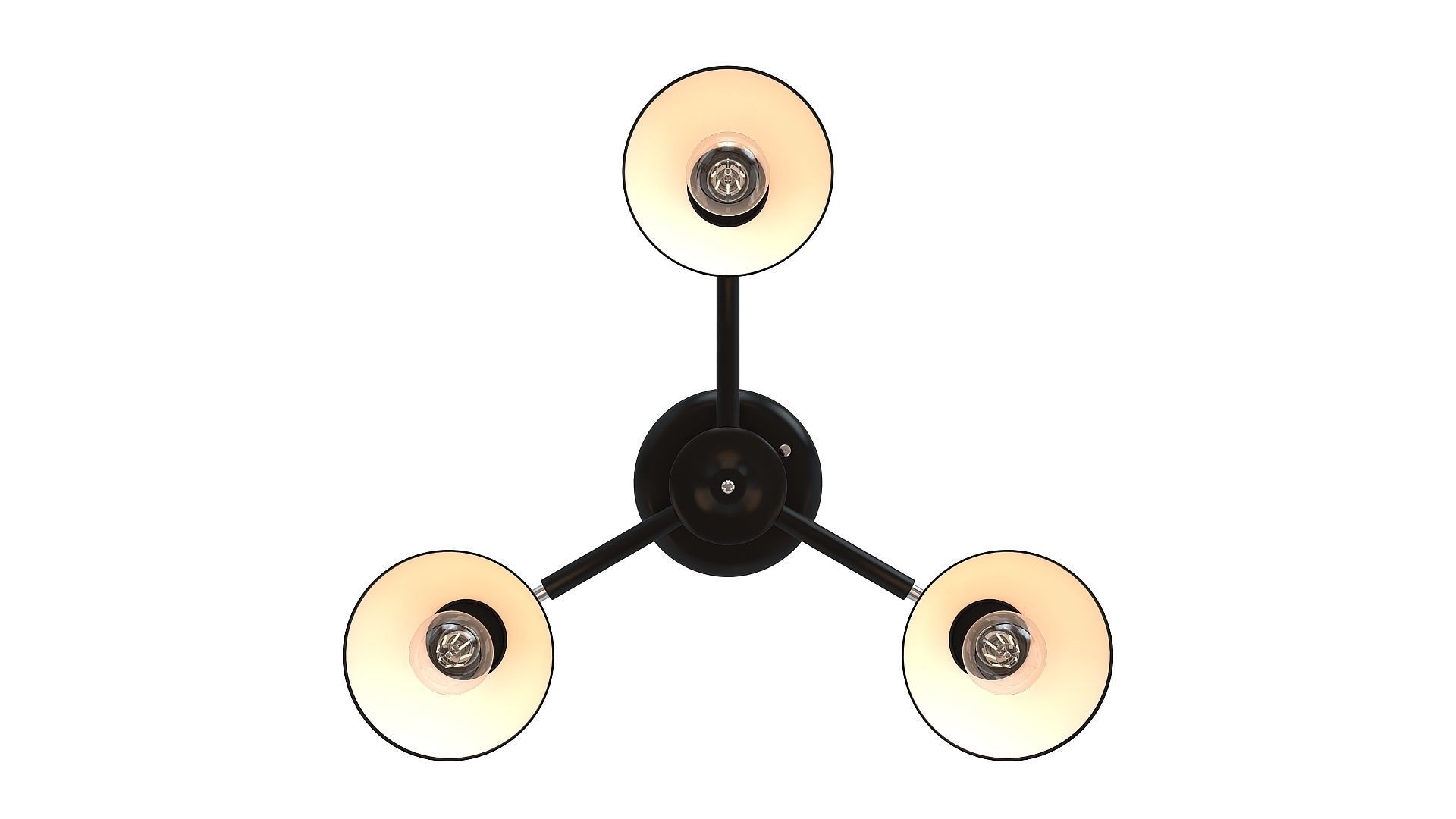 Modern chandelier Low-poly 3D model_18